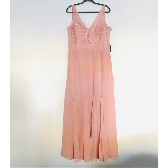 WEDDINGTON WAY by Adrianna Papell Mila Rose Blushing Rose Dress Sz 18 - Picture 9 of 16